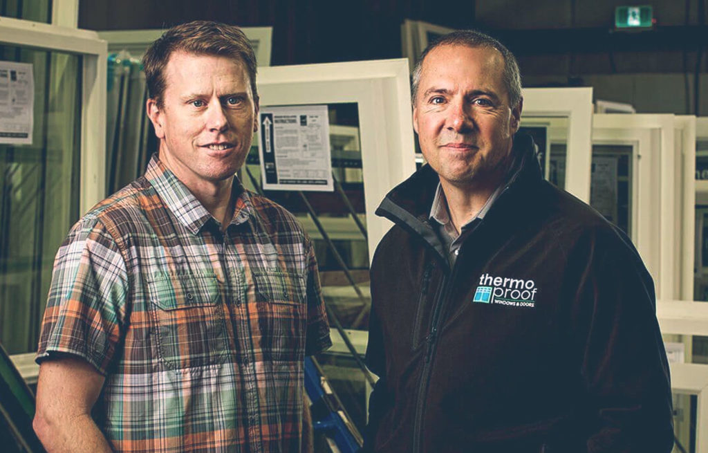 Thermoproof Windows & Doors - Shaun Goode and Cam Drew
